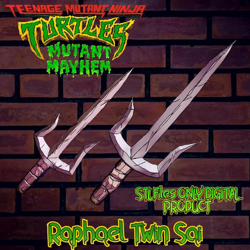 Raphael Twin Sai Teenage Mutant Ninja Turtles Total Mayhem