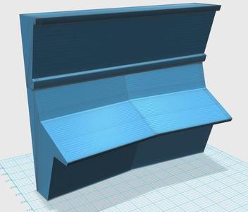 Star Trek Bridge Console Mego scale BLANK