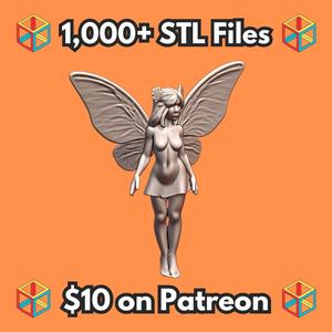 28mm DND Whimsical Fairy Sprite Fantasy Miniature MineeForm FDM 3D Print STL File