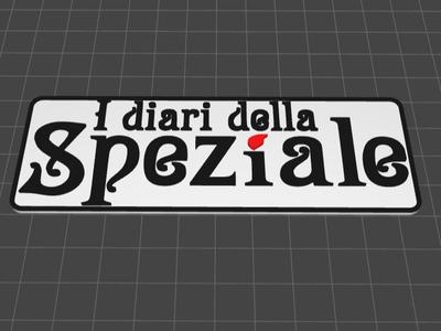 Nameplate "I Diari della Speziale"