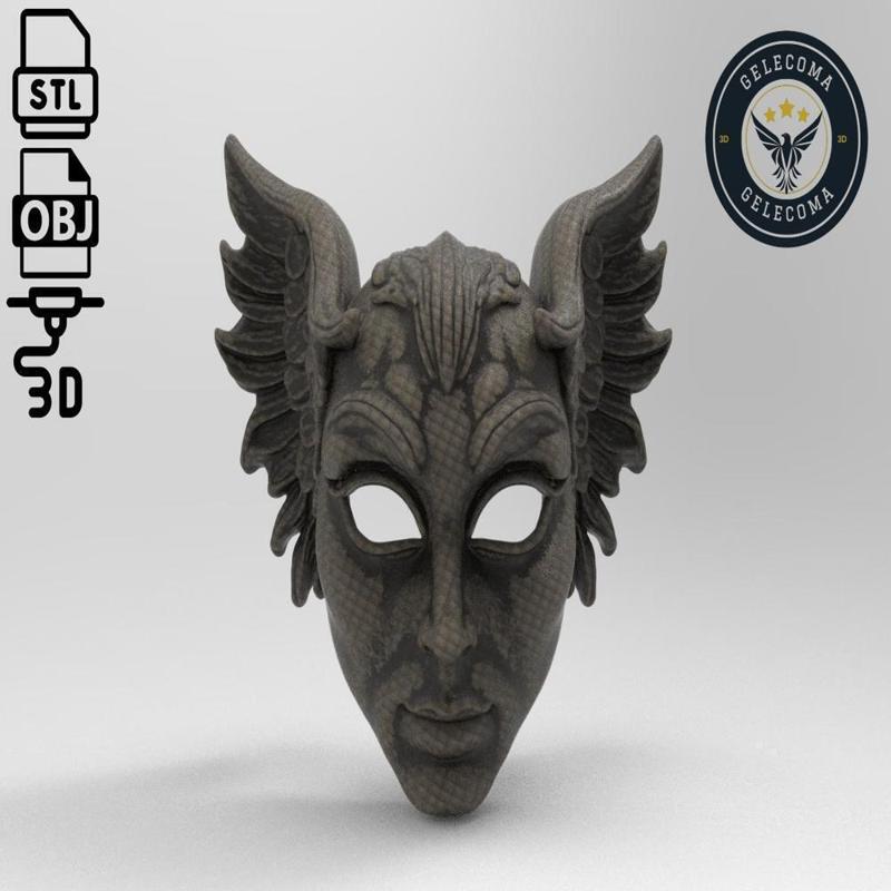 Angel Mask 3D Print Model