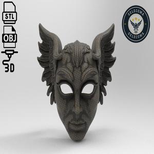 Angel Mask 3D Print Model