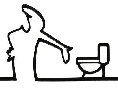 La Linea Toilet/WC Sign