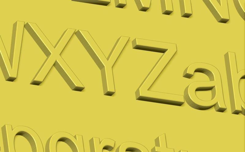 alphabet letters flat back