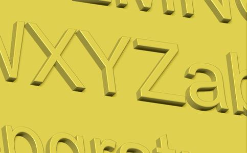 alphabet letters flat back