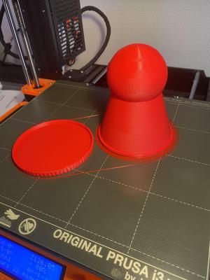 Game Piece box with threaded lid