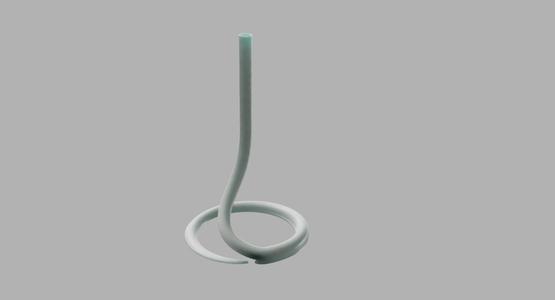 Swirl fine single flower vase