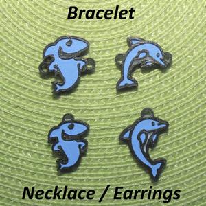 4 Dolphin / Shark Necklaces, Bracelets, Earrings, Jewelry