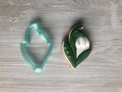 snowdrop frame 10cm cookie cutter