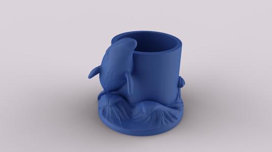 Whale Pen Holder – Ocean Animal Pencil Cup
