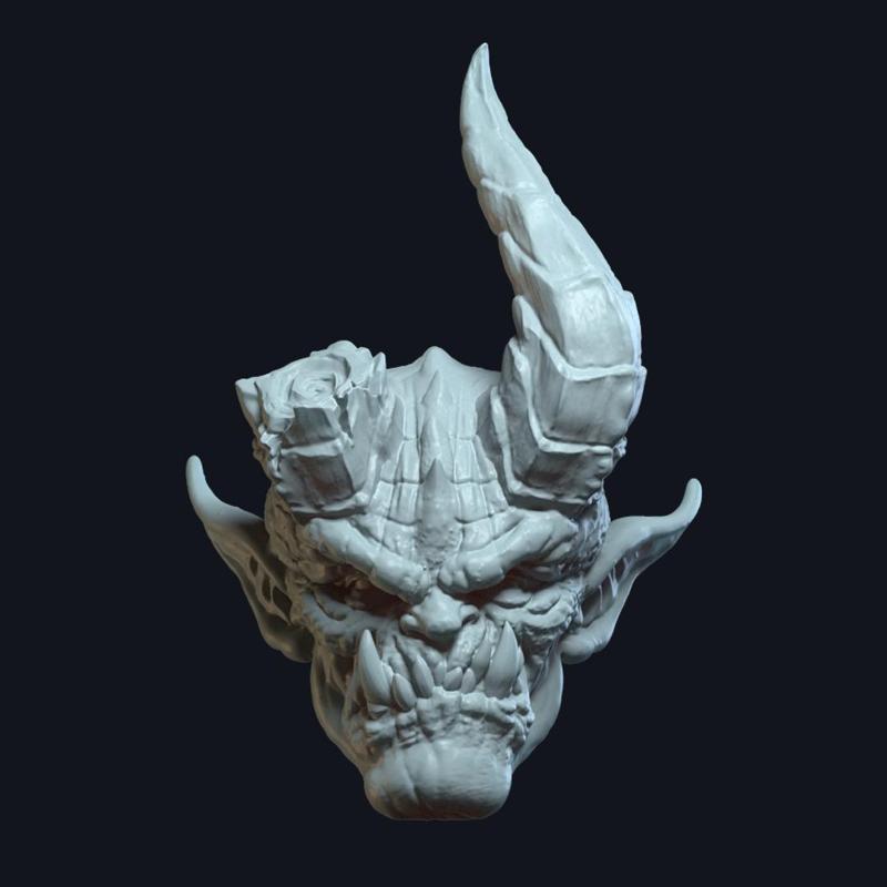 Demon v3 "action figure head" SET00