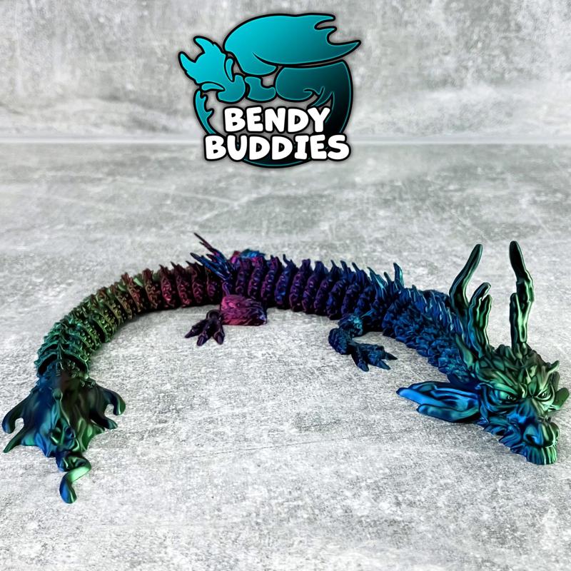 East Dragon Ryuu / Drake Articulated / Print-in-Place Flying Creature / Magical Chinese Beast / Fantasy World Beast