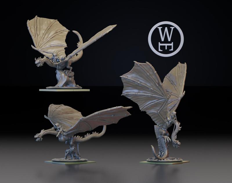 Morghei Witch Knights on Adolescent Arcteroptix (10mm Warmaster)