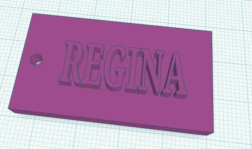 Key ring with name - REGINA