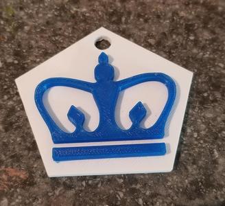 Columbia University Crown Keychain