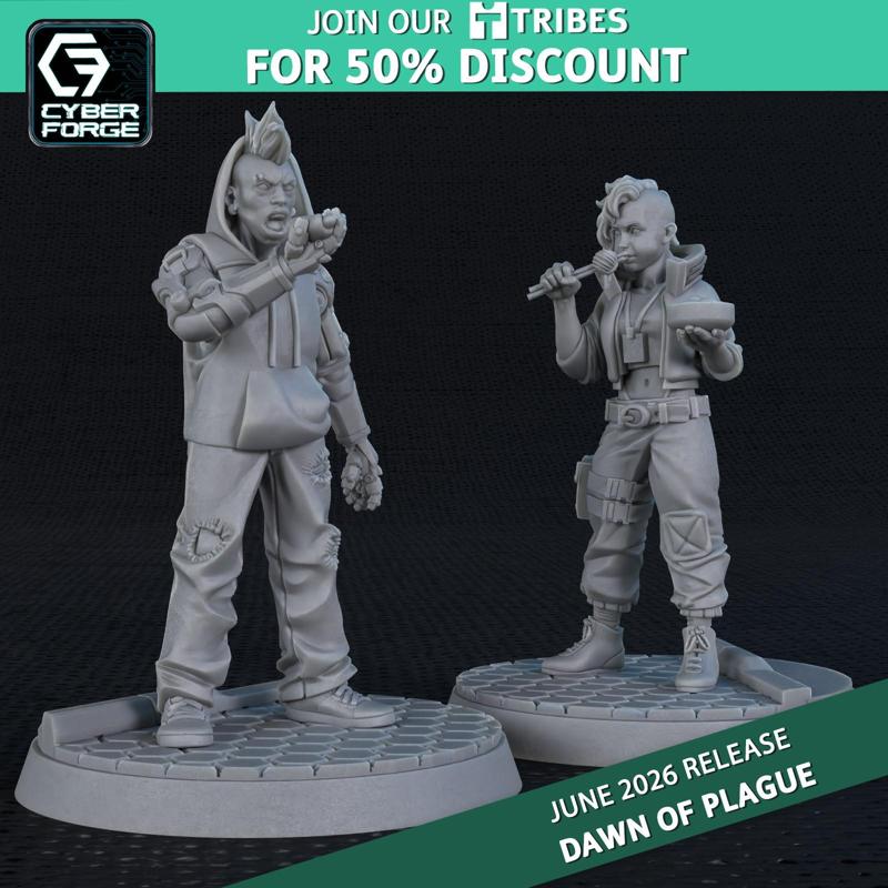Civilians - Dawn of Plague - Cyber Forge Miniatures June 2025
