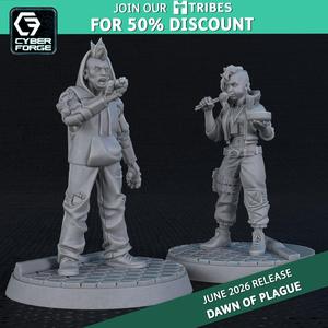 Civilians - Dawn of Plague - Cyber Forge Miniatures June 2025