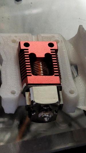 Voron Stealthburner haldis red lizard hotend mount