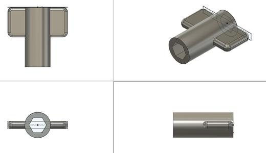 Potentiometer and encoder hex wrench 10mm, 8mm
