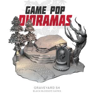 DRM020 Graveyard S4 Diorama :: Game Pop Dioramas :: Black Blossom Games