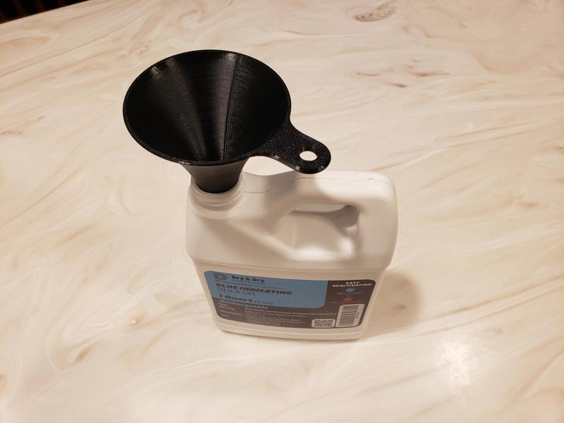 Silica Gel Funnel (24mm Spout 77mm Mouth)
