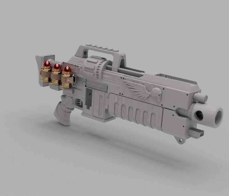 Bolter Rifle 3xBullet Holder Upgrade