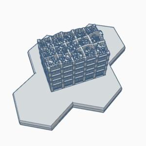 Gothic Ruined Building 112 Hex Map Scale HMSGR112