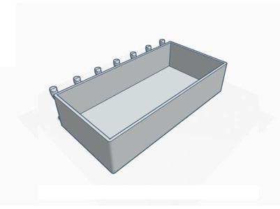 Pegboard Box 1 x 6 x 3"