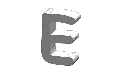 E Letter Comic Sans MS Font
