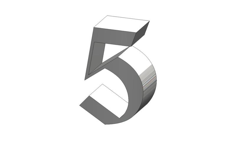 5 Number Old English Text MT Font Number