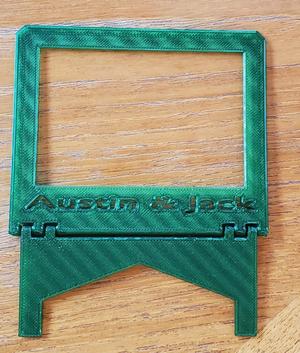 Picture Frame - Print in Place 2.5"x3.5" and 2.3"x3.3" with inscription space.