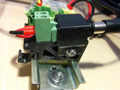 Barrel Jack Adapter DIN-Rail Mount