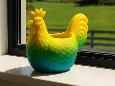 Rooster Chicken Planter
