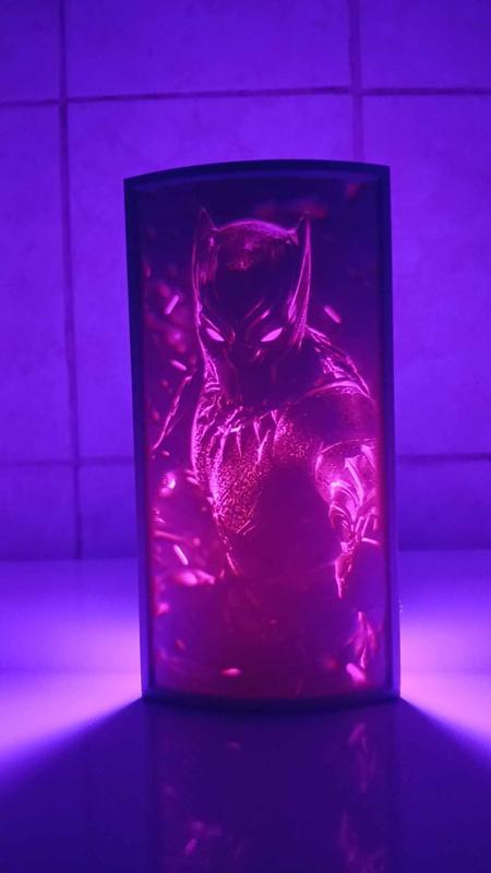 Small Lithophanie Black Panther