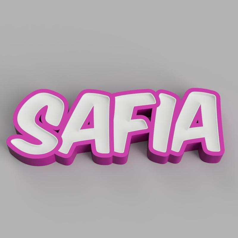 NAMELED SAFIA - LED LAMP WITH NAME