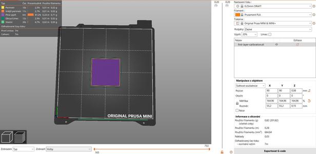 first layer calibration