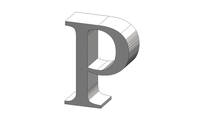 P letter Adobe Arabic Font