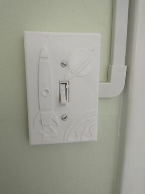 Space Theme Light Switch Cover