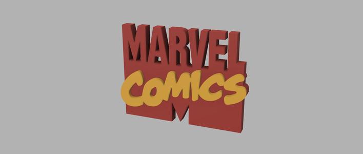 3D MULTICOLOR LOGO/SIGN - Marvel Comics