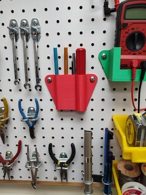 X-Acto knife pegboard holster-FreeCAD
