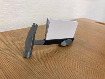 Hammer business card holder