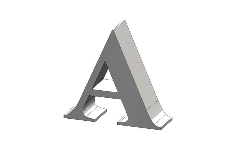 A letter Times New Roman Font