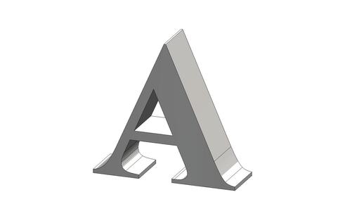 A letter Times New Roman Font