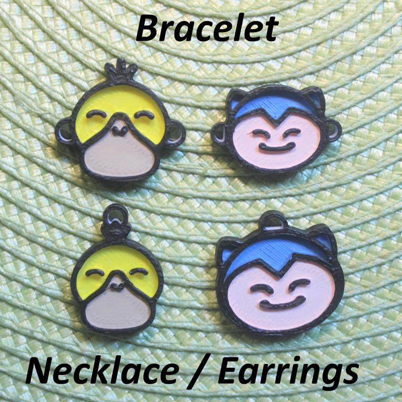 4 Pokémon #4 Necklaces, Bracelets, Earrings, Jewelry