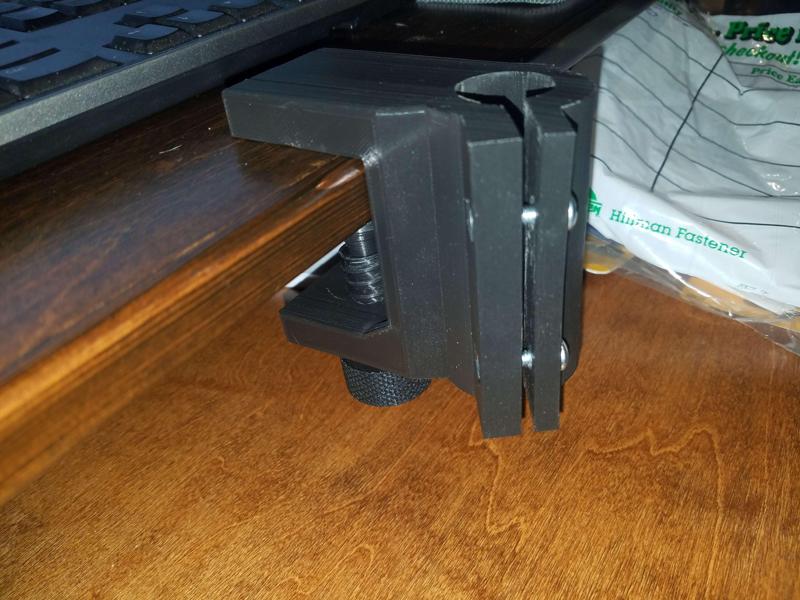 Desk Clamp with Pipe Clamp Attachment