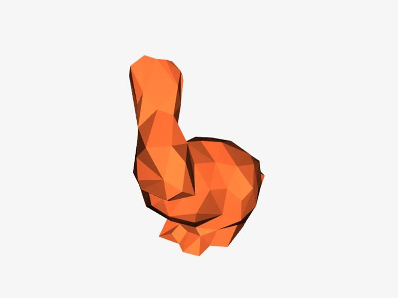 Low Poly Rabbit Box Topper