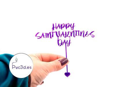 HAPPY SAINT VALENTINES'S DAY CAKE TOPPER