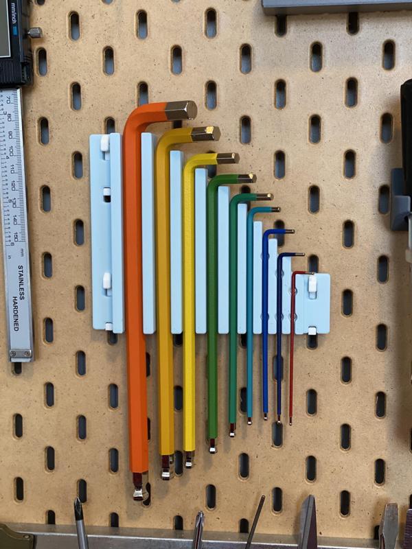Skadis Wiha hex key holder