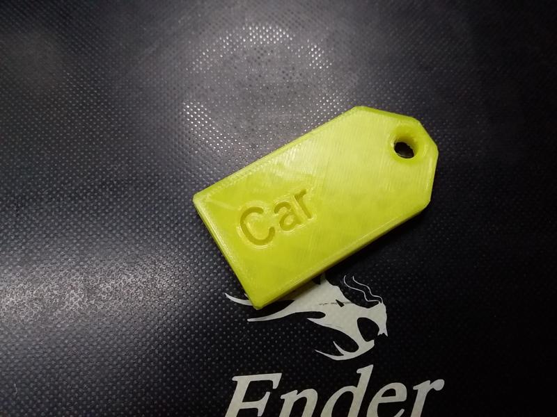 Key Tag Car
