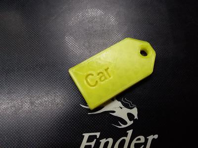 Key Tag Car